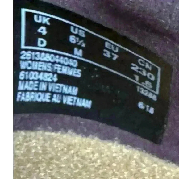 Clarks Collection Sharon Dolly Slip On Loafer Aubergine Dusty Purple Suede 6.5 - Picture 5 of 12